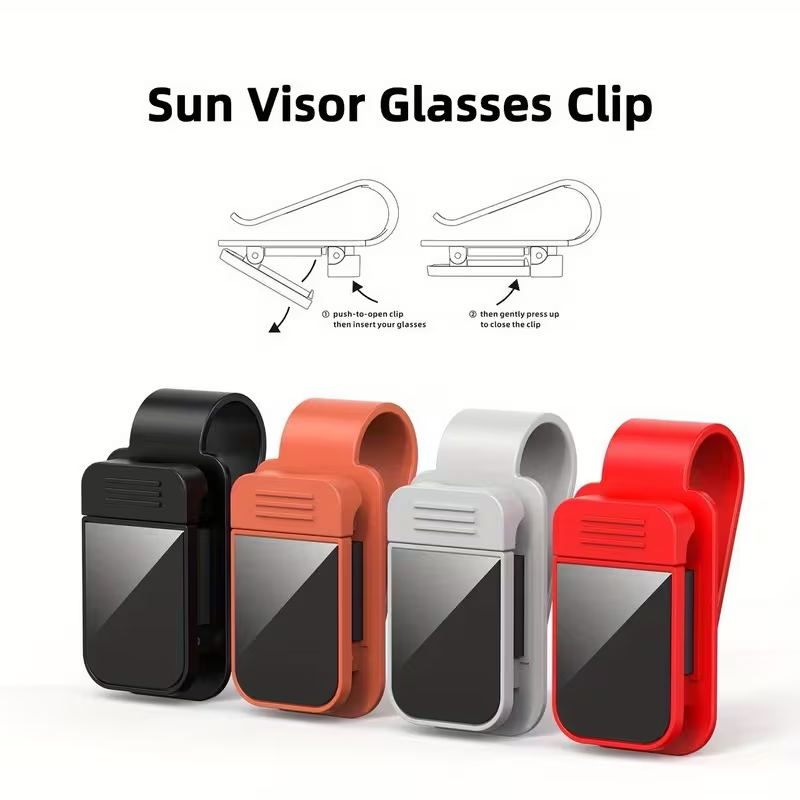 Car Accessories Interior - Sun Visor Sunglasses Holder for Car