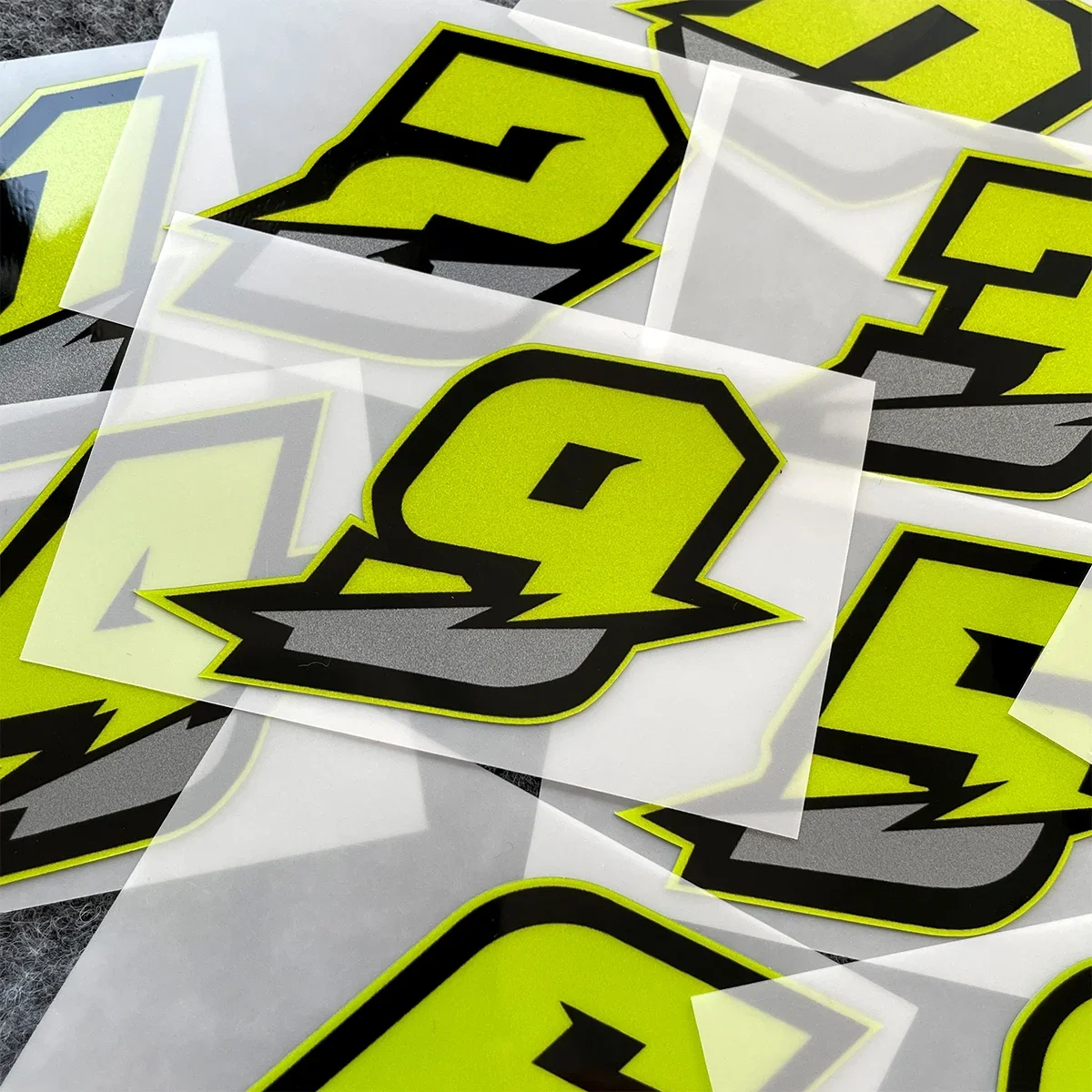 Car Accessories On Amazon - 0123456789 Green Number Car Motorcycle Stickers