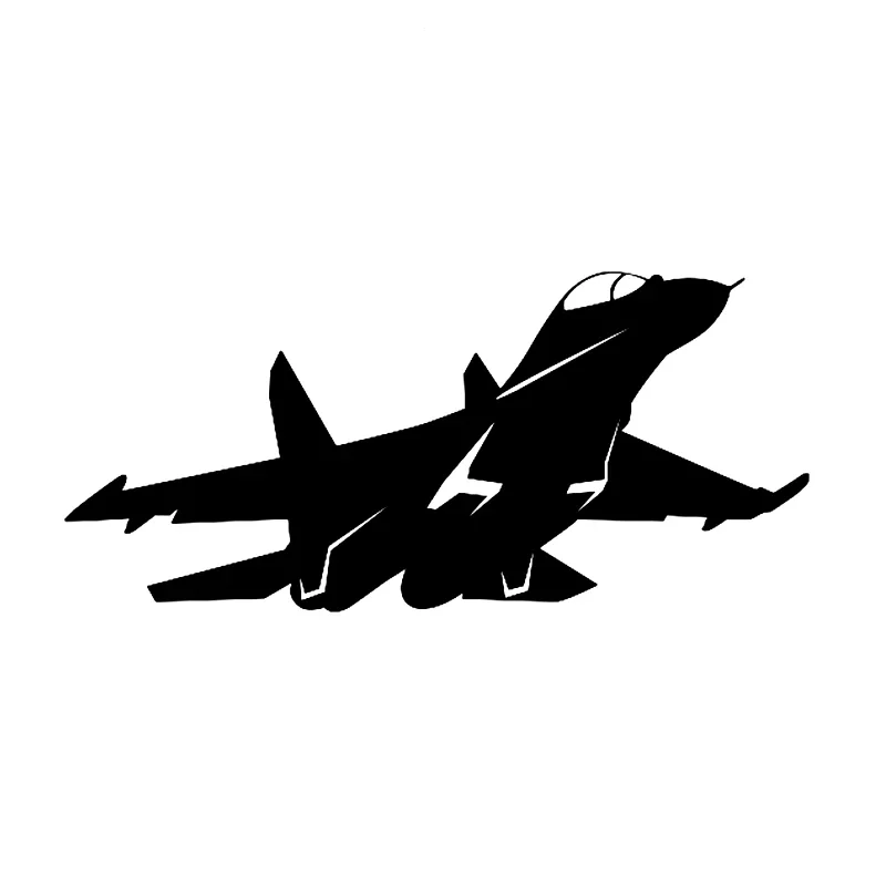 Car Accessories On Amazon - Car Stickers Su-27 Aircraft Waterproof Auto