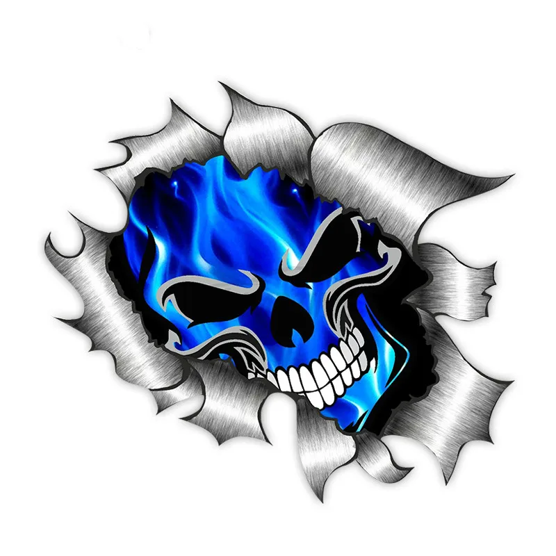 Car Accessories On Amazon - Car Stickers Decor Motorcycle Decals Skull