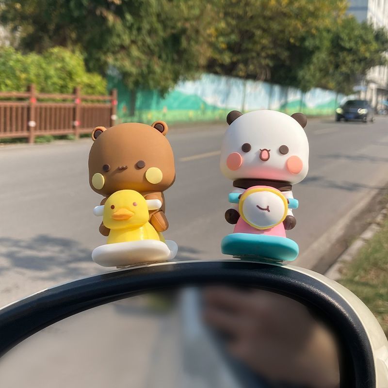 Yier Bubu Spring Swing Figurin - Car Accessories Interior review and price