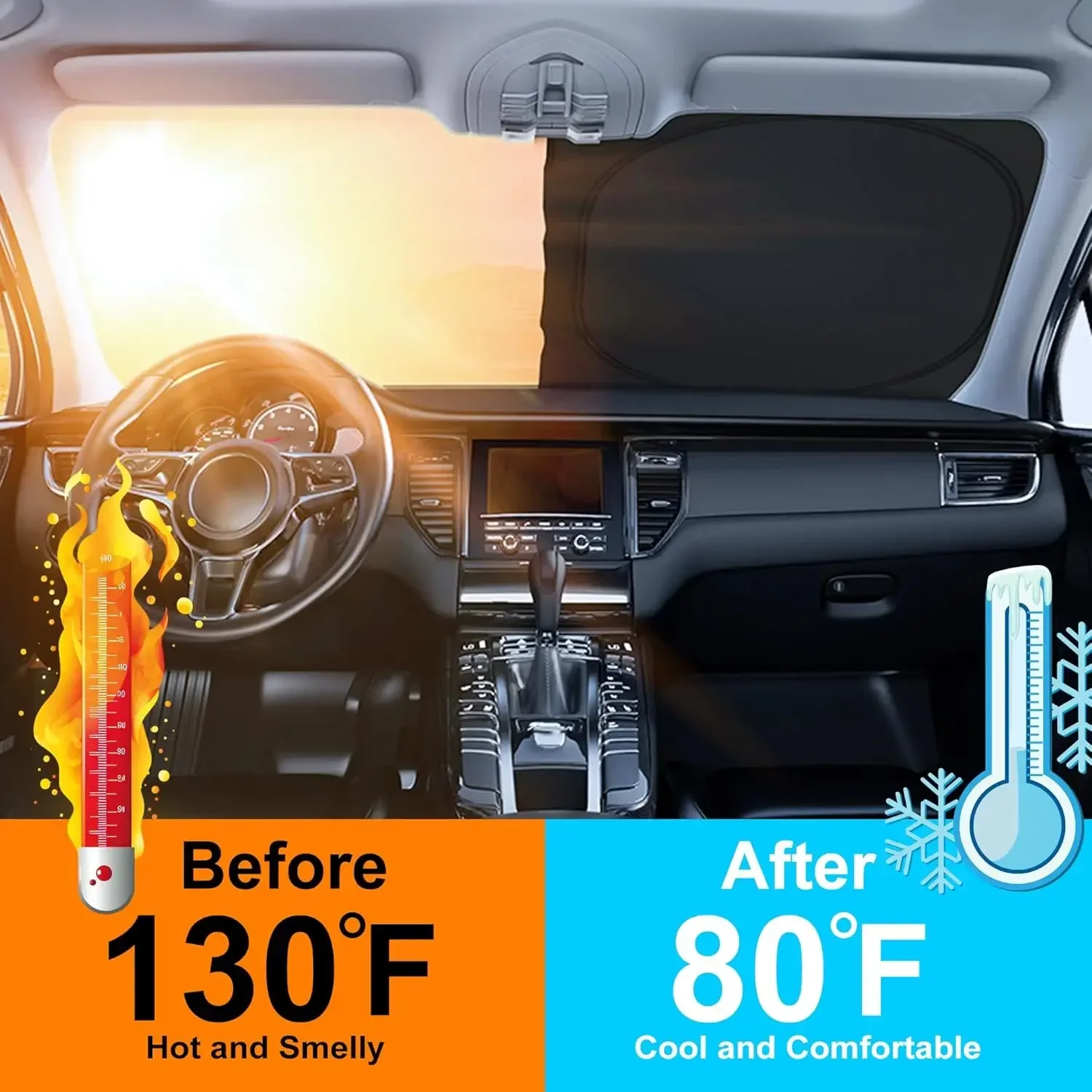 Car Sunshade Front Windshield  - Car Accessories Interior review and price