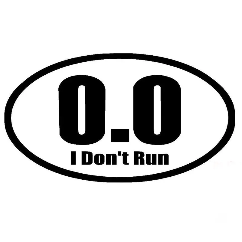 New Design 0.0 I Don't Run Adh - Car Accessories On Amazon review and price