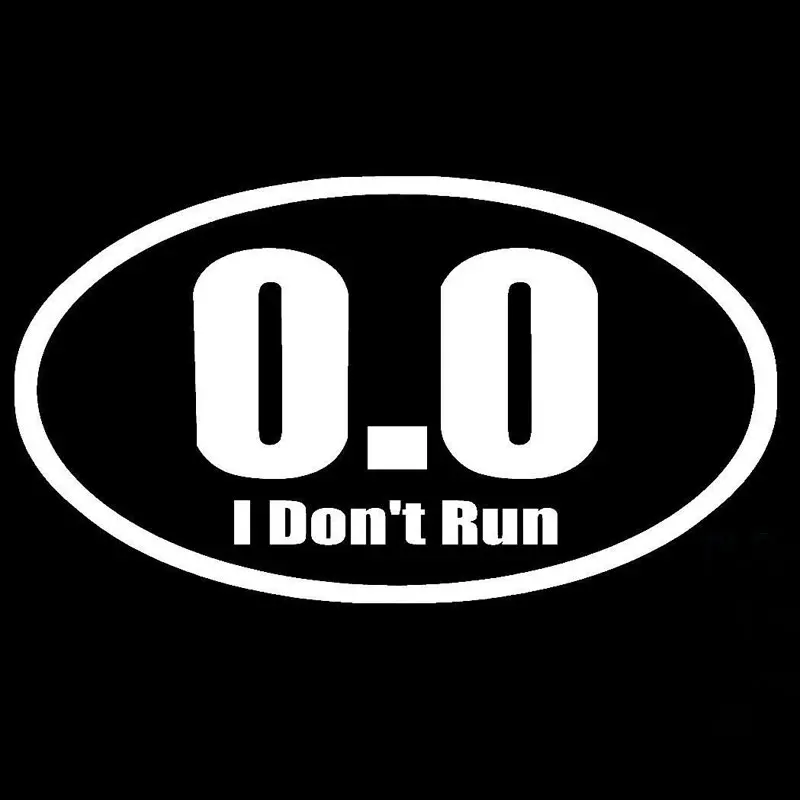 New Design 0.0 I Don't Run Adh - Car Accessories On Amazon review and price